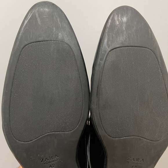 Glossy Patent Leather Zara Shoes Black Sz 9 (42) main image 5